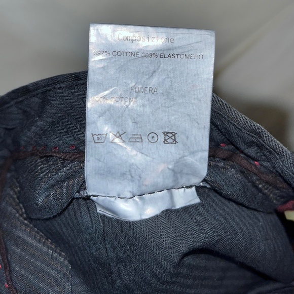 Futuro Handmade Italian Suit, Black Cotton, Jacket/Pants, Euro Size 50 (40R) NEW - Picture 10 of 11